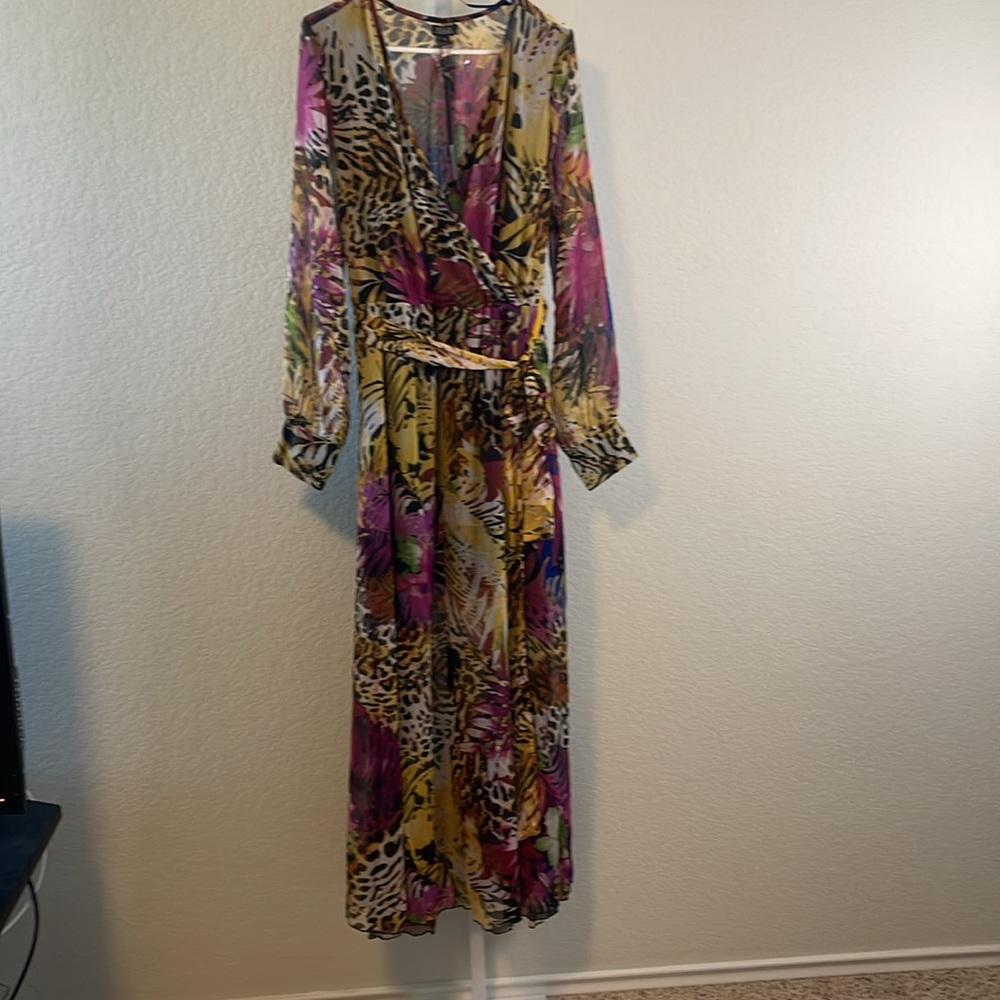 NWT SPYZONE EXCHANGE ELEGANT MULTICOLOR MAXI DRESS -‎ Size XL
